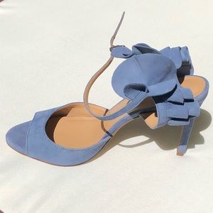 Banana Republic light blue suede flutter sandals